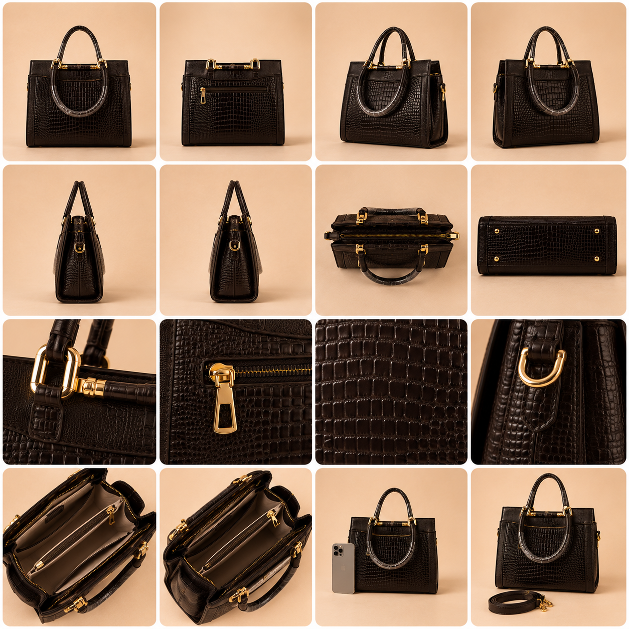 Croco Élise Tote
