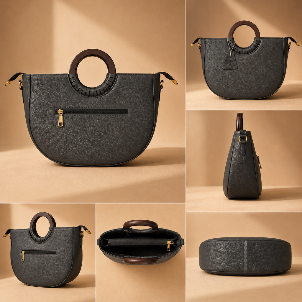 Éclipse Tote – Graphite Noir